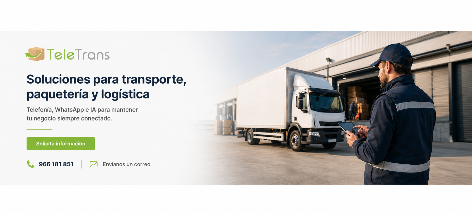 Soluciones de telecomunicaciones para empresas de transporte, paquetería y logística